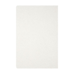 Caderno reciclado, sem lombada, folhas A5 pautadas Milk Carton cor branco-sujo segunda vista traseira