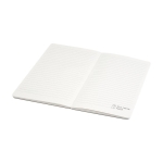 Caderno reciclado, sem lombada, folhas A5 pautadas Milk Carton cor branco-sujo segunda vista