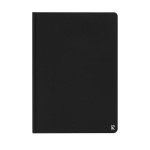 Caderno de papel impermeável, folhas A5 pautadas Stonepaper Hard cor preto segunda vista frontal