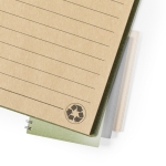 Caderno com capa de cartão reciclado, folhas A5 pautadas CardBoard segunda vista