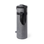 Sacos térmicos para garrafas de 1,5L de poliéster reciclado cor cinzento primeira vista