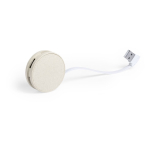 Compacto Hub USB redondo ecológico de palha de trigo Wheat Straw quarta vista