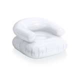 Poltrona insuflável colorida personalizada de plástico Relax cor branco primeira vista