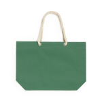 Saco de praia personalizado com alças de corda 220 g/m2 cor verde primeira vista