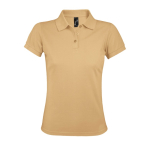 Polo para mulher, poliester e algodão resistente 200 g/m2 SOL'S Prime cor areia segunda vista