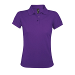 Polo para mulher, poliester e algodão resistente 200 g/m2 SOL'S Prime cor roxo segunda vista