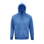 Sweatshirt unisexo ecológica com capuz 280 g/m2 Stellar cor azul