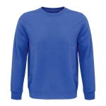Sweatshirt unisexo de materiais ecológicos 280 g/m2 SOL'S Comet cor azul real terceira vista