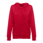 Sweatshirt para mulher em algodão e poliester 320 g/m2 THC Amsterdam cor vermelho
