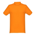 Polos estampados de várias cores em algodão 240 g/m2 THC Monaco cor cor-de-laranja