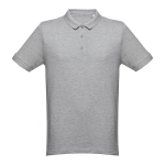 Polos estampados de várias cores em algodão 240 g/m2 THC Monaco cor cinzento mesclado