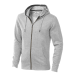 Sweatshirt em algodão e poliester com capuz 300 g/m2 Elevate Life cor cinzento mesclado