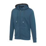 Sweatshirt em algodão e poliester com capuz 300 g/m2 Elevate Life cor ciano