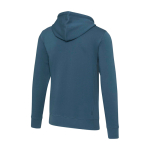Sweatshirt em algodão e poliester com capuz 300 g/m2 Elevate Life cor ciano segunda vista traseira