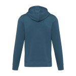 Sweatshirt em algodão e poliester com capuz 300 g/m2 Elevate Life cor ciano terceira vista traseira
