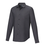 Camisa de aspeto formal, em algodão orgânico 121 g/m2 Elevate NXT cor preto