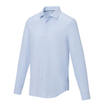 Camisa de aspeto formal, em algodão orgânico 121 g/m2 Elevate NXT cor azul-claro