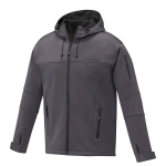 Casaco softshell impermeável em poliester 360 g/m2 Elevate Life cor cinzento-escuro