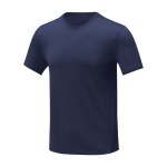 T-shirt poliester, bordada ou serigrafada 105 g/m2 Elevate Essentials cor azul-marinho segunda vista frontal