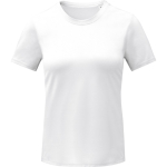 T-shirt técnica de malha poliester, mulher 105 g/m2 Elevate Essentials cor branco segunda vista frontal