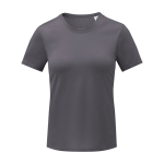 T-shirt técnica de malha poliester, mulher 105 g/m2 Elevate Essentials cor cinzento-escuro segunda vista frontal