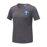 T-shirt técnica de malha poliester, mulher 105 g/m2 Elevate Essentials cor cinzento-escuro vista impressão serigrafia