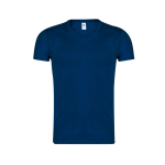 T-shirt de algodão Ringspun, decote em V 150 g/m2 Fruit of the Loom cor azul ultramarino