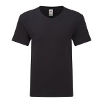 T-shirt de algodão Ringspun, decote em V 150 g/m2 Fruit of the Loom