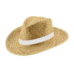 Chapéu de palha com faixa sublimada a cor bem garrida Summertime Sublim cor branco