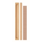 Conjunto com 10 varetas de incenso e suporte de bambu para oferta Yogi cor madeira segunda vista