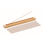 Conjunto com 10 varetas de incenso e suporte de bambu para oferta Yogi cor madeira oitava vista