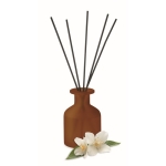 Ambientador em frasco de vidro com 8 varetas 100 ml Kaori cor castanho