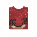 Camisola natalícia de aspecto festivo tamanho SM Christmas cor vermelho terceira vista