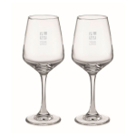 Duas taças de vinho personalizadas de 200ml Set taças Wine vista principal