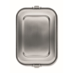 Lancheira com grande logotipo de aço com separador 1,2L Inox Space cor prateado sexta vista