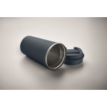 Copo de aço com função térmica e anti-gotas 510ml Elegant XL cor azul-marinho vista fotografia terceira vista