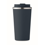 Copo de aço com função térmica e anti-gotas 510ml Elegant XL cor azul-marinho quarta vista