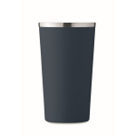 Copo de aço com função térmica e anti-gotas 510ml Elegant XL cor azul-marinho nona vista