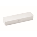 Conjunto de 3 talheres reutilizáveis em caixa colorida Takeaway cor branco segunda vista