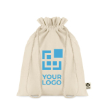 Saco médio de algodão orgânico para oferta boutique Eco Medium vista principal
