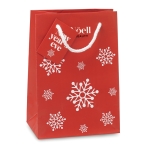 Saco pequeno com flocos de neve para oferecer Snowflake Small cor vermelho vista principal