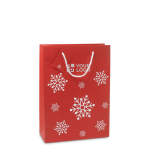 Saco natalício grande com flocos de neve para oferecer Snowflake Large vista principal
