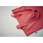 Saco de algodão reciclado colorido 140 g/m2 Recycled Cotton Colors cor vermelho