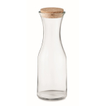 Garrafa grande de vidro com tampa de cortiça 1L Crystal Corkcap cor transparente