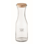 Garrafa grande de vidro com tampa de cortiça 1L Crystal Corkcap cor transparente vista principal