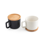 Caneca de cerâmica com tampa de bambu de 230ml Small Cover