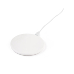 Carregadores sem fio promocionais redondos ultra finos Slim cor branco terceira vista