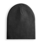 Gorro de inverno personalizável unissexo elástico rPET Sweden cor preto primeira vista