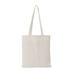 Sacos de algodão de alças compridas para compras 180 g/m2 Eco Superb cor bege primeira vista