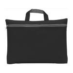 Bolsa para documentos barata em non-woven 80 g/m2 Budget cor preto primeira vista